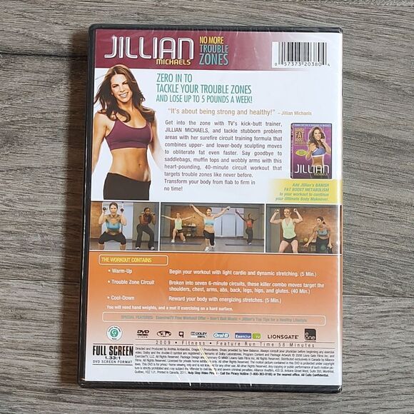 Brand New‎ Jillian Michaels No More Trouble Zones Workout DVD - Picture 4 of 5
